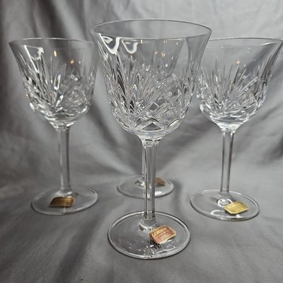 Set of 4 Gorham Crystal Cherrywood Clear Water/Wine Goblets   6 7/8''   Germany