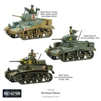 M3 Stuart Platoon - Warlord Games 28Mm
