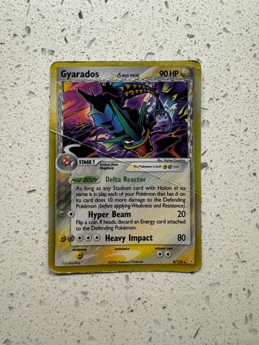 2006 Pokémon EX Holon Phantoms Gyarados δ (Delta Species) 8/110 Holo Rare.