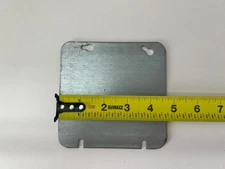 Emerson Appleton 8487 100 pieces 4-11/16" SQUARE BLANK Electrical BOX COVER Flat