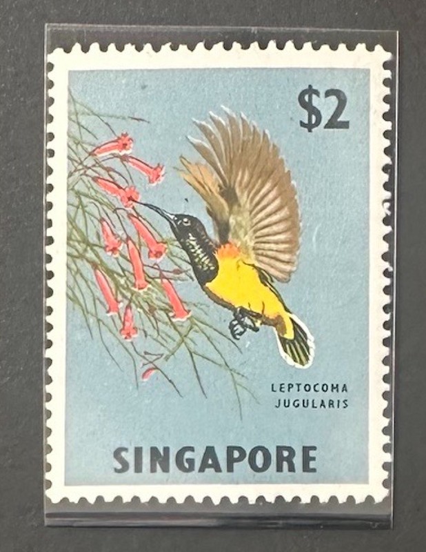 SINGAPORE   68   Beautiful  Mint  NEVER  Hinged  BIRD   Issue  XF