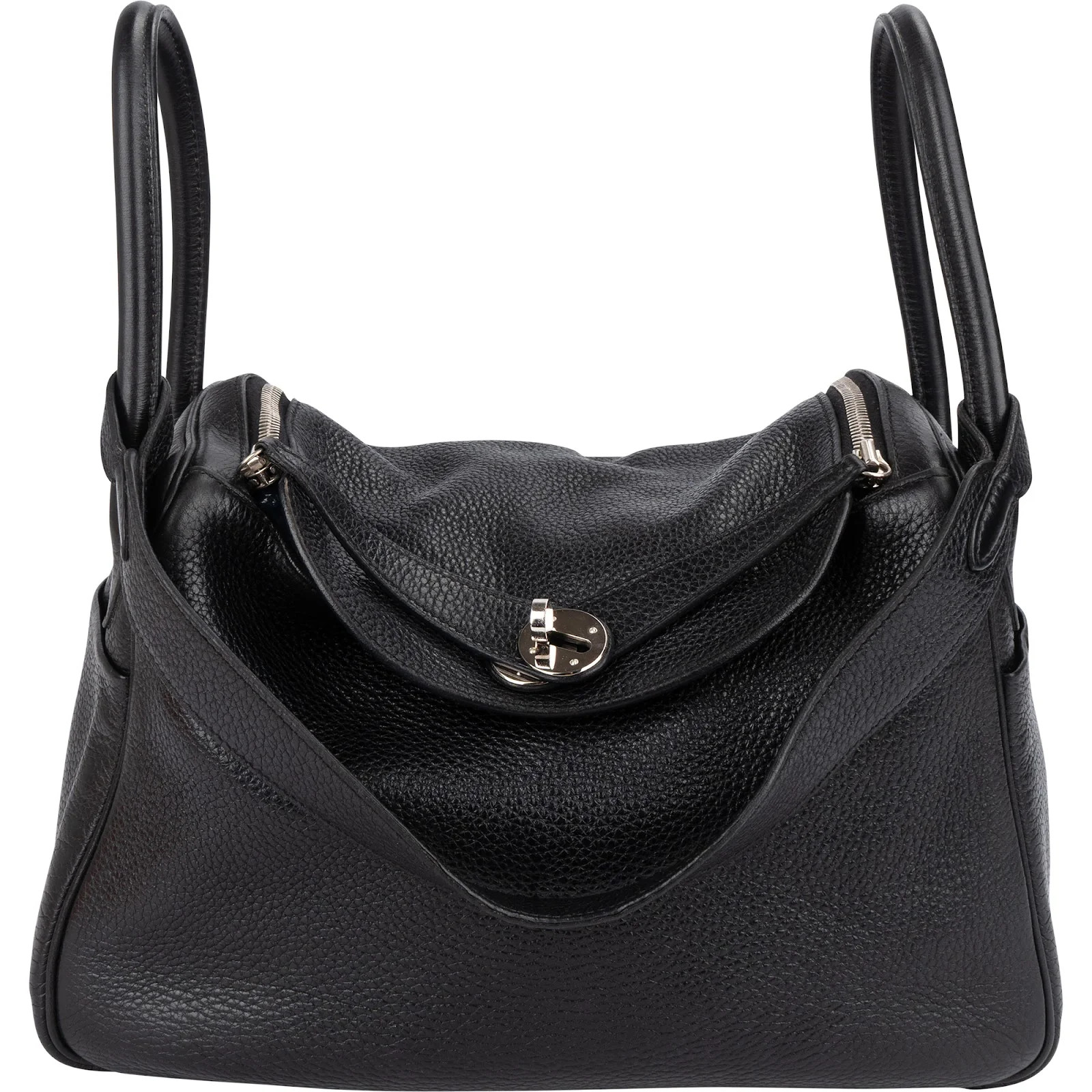 Hermès Clemence Leather Lindy 30 Handbag Bag