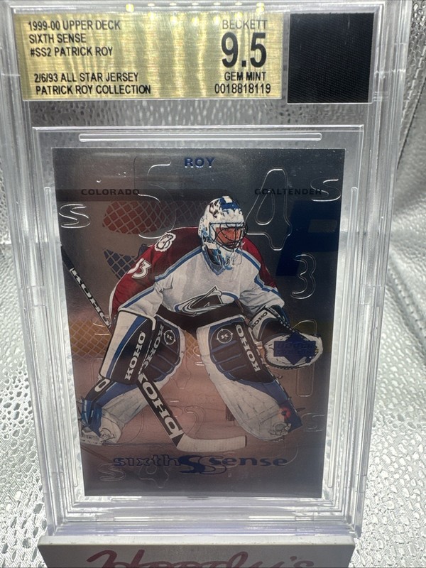 1999-00 Upper Deck Sixth Sense Patrick Roy #SS2 HOF BGS 9.5 Gem Mint Patch 🔥