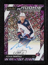 2023-24 O-Pee-Chee Platinum Rookie Violet Pixels 83/99 Adam Fantilli Auto 0tq9