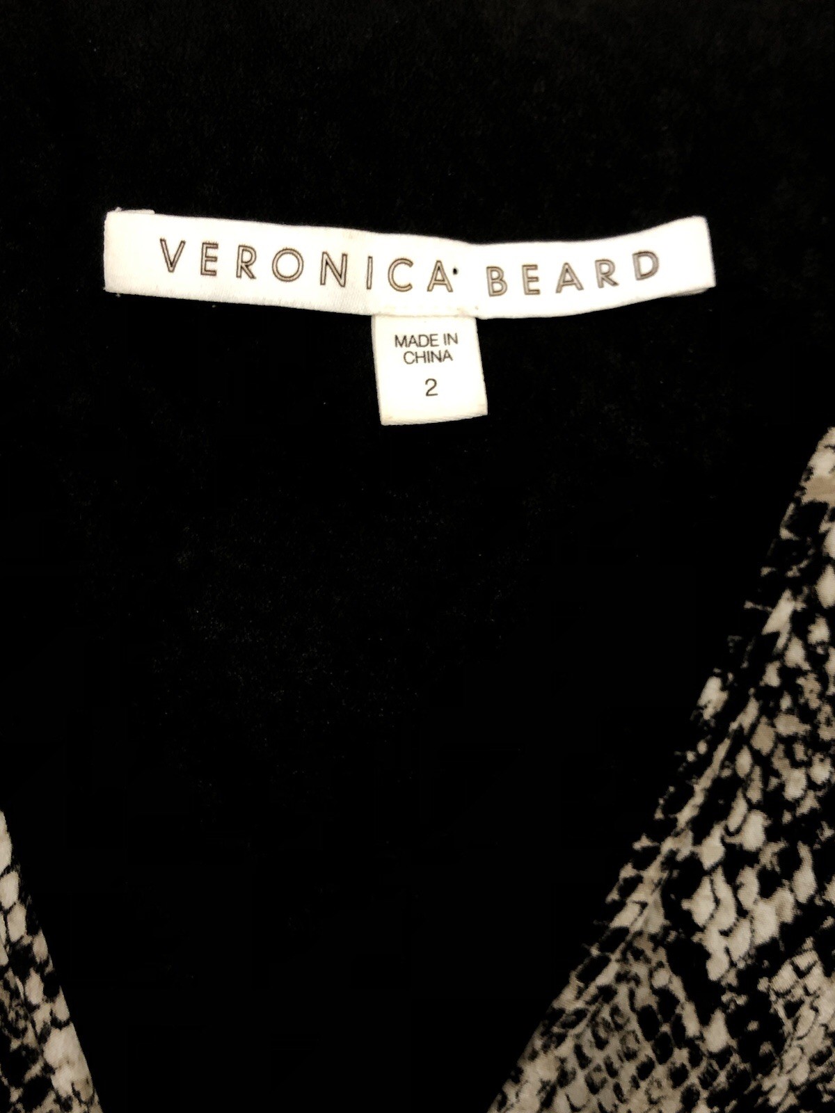 Veronica Beard Ried Python Print  Dress Short Flu… - image 14