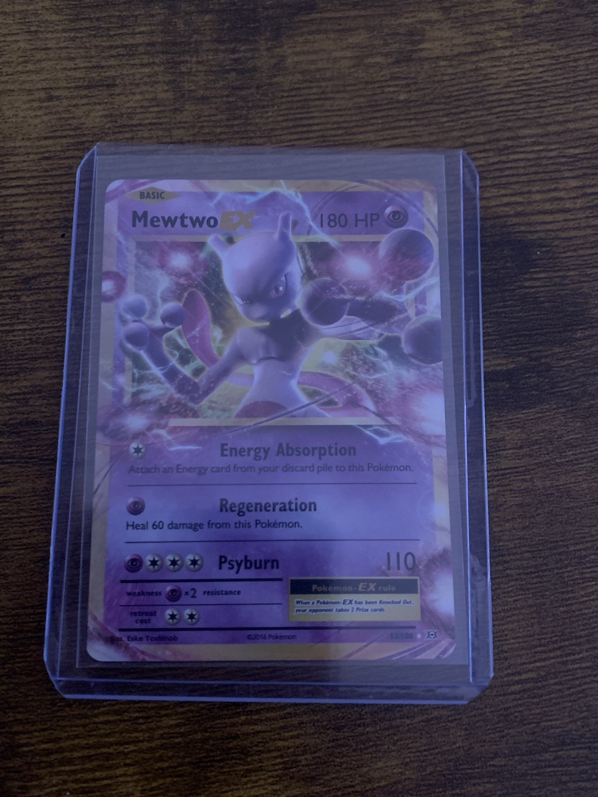 Mewtwo EX 52/108 XY - Evolutions NM Full Art English