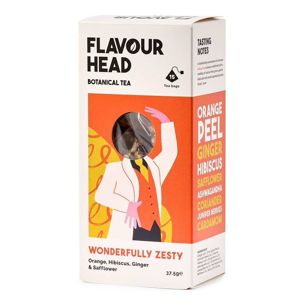 Flavour Head Botanical Infusions Wonderfully Zesty Tea 15 tea bags - 2 Pack