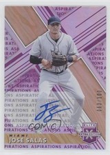 2019 Panini Elite Extra Edition Aspirations Purple /100 Jose Salas #166 Auto 4l3