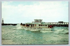 Deep Sea Fishing Service Optimist Queen Dodd's Basin Neptune NJ 1959 Postcard