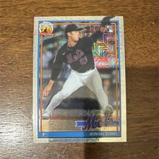 Topps ‘26 Series One SilverPack Chrome Mojo Jonah Tong Rookie & New York Mets RC