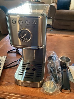 Chulux Semi-automatic Espresso Machine Open Box JH-C5010 Slim Machine Silver