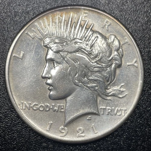 1921 Peace Silver Dollar $1 XF Details Polished Better Grade Key Date