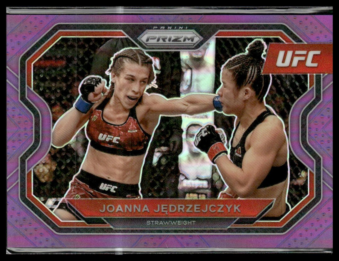 2021 Panini Prizm UFC #180 Joanna Jedrzejczyk Purple Prizms #/149