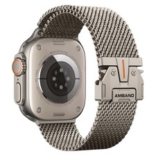 Milanese Loop Band for Apple Watch Ultra 49mm, Stainless Steel Mesh, Breathable