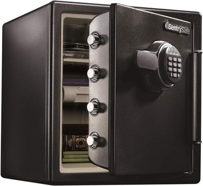 SentrySafe Fireproof & Waterproof Home Safe, Digital Keypad, 1.23 cu ft, Black