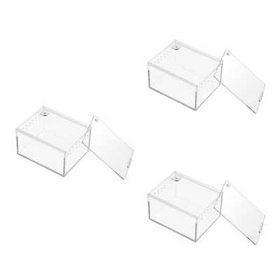 3 PCS Lizard Cage Reptile Terrarium Tank Jumping Spiders Habitat