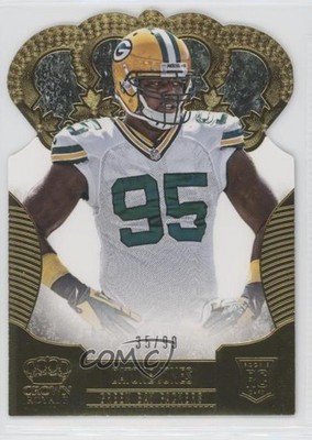 2013 Panini Crown Royale Gold Die-Cut 35/99 Datone Jones #128 Rookie RC 0b2