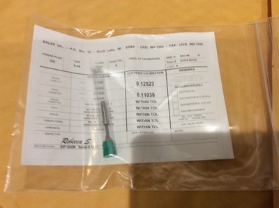 NEW Balax 5-44 UNF Go Thread Plug Gage