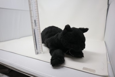 Folkmanis Black Cat Plush Hand Puppet Soft Toy Realistic Cut Tags