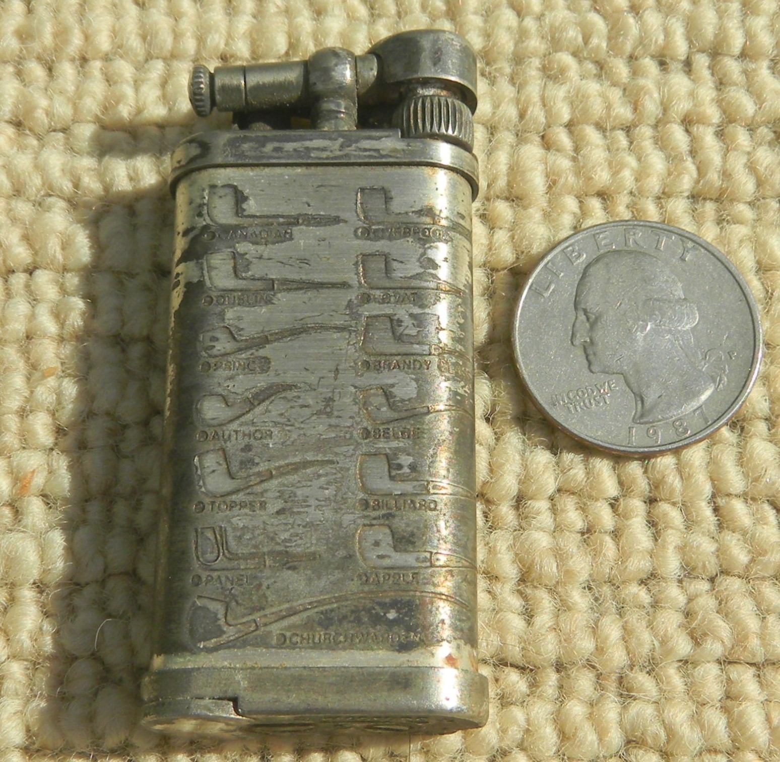 With All-over Little Pipe Designs