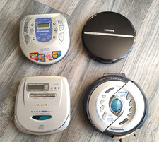 LOT 4x Sony CD Discman Walkman Aiwa Panasonic Stereo ESP Player PARTS  AS-IS 
