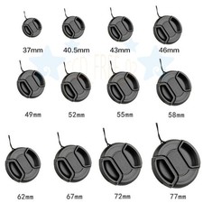 1PC 37 82mm Front Lens Cap Cover Center Pinch Snap On For Nikon Sony Pentax