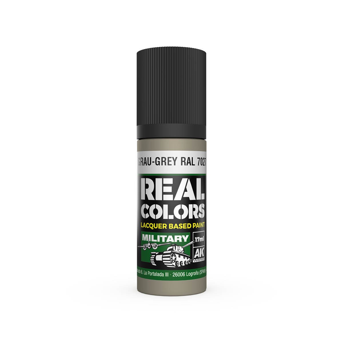 AK Interactive RC857 Grau-Grey RAL 7027 17ml Real Colours Lacquer Paint