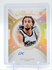 DEVIN CARTER 2024-25 FLAWLESS FOCUS ROOKIE GOLD KINGS RC AUTO 01/10