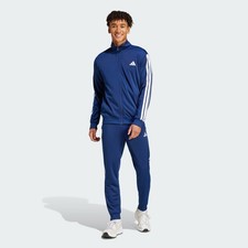 Adidas Sportswear Full Tracksuit Set Mens 3-Stripes Tricot Tracksuit - Size L