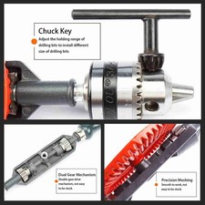Hand Crank Drill All Steel Casting Drilling Drill Portable Mini Manual Drill