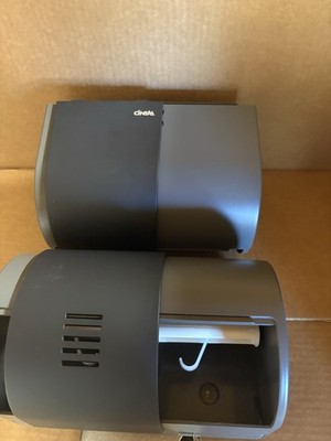 Lot of 2 Cintas signature series Ravenwood black Toilet Paper Dispenser F3