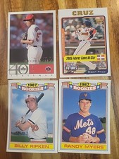 4 Mint Classic MLB Rookies Ripken, Nelli Cruz, K-rod, Randy Myers.