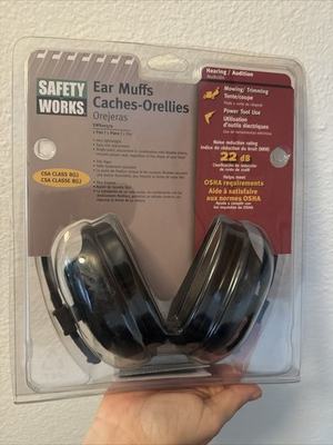 #ad Ear Muffs Safety Works MP3 Hearing Protection Work OSHA Approved tax Deductible $39.99