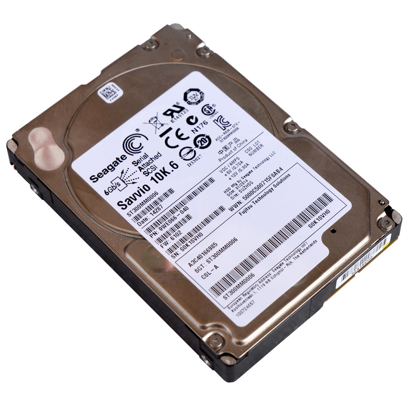 300GB Dell HPE Server HDD Seagate Savvio ST300MM0006 10K SAS