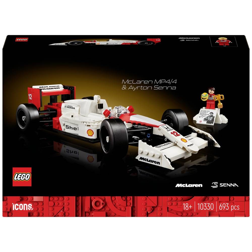 LEGO Icons 10330 McLaren MP4/4, idée cadeau idéale pour homme et fan de F1 vintage
