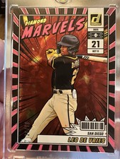 2025 Panini Donruss Leo De Vries Diamond Marvels Pink Ice #’d/99.