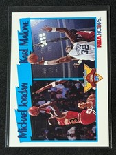 1991 NBA Hoops League Leaders Michael Jordan #306 Bulls HOF Karl Malone 2