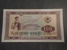 ALBANIA, TRUE SPECIMEN with 000000 numbers, P 46s,  100 Leke , 1976 ,  UNC