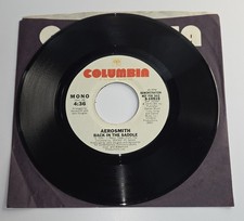 Aerosmith - Back In The Saddle 7" Vinyl 45rpm, 1976 Columbia White Label PROMO