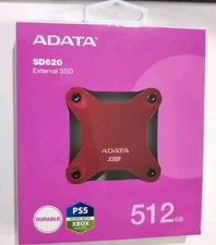 ADATA SD620 External SSD 512GB Red New