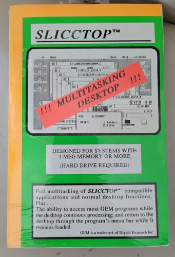 SLICCTOP - Atari ST; Disk w/Manual - New Old Stock
