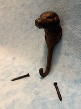  Cast Iron Dog Labrador 6" Wall Hook Dog Leash Hook Heavy Duty Designer Accents
