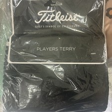 NEW Titleist Golf Players Terry Towel - Black