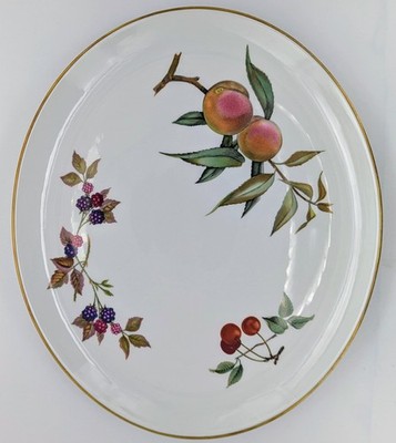 Vintage Royal Worcester EVESHAM Muster Servierplatte 33 cm x 29 cm.