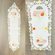 Easter Table Runners Set Of 2 Easter Eggs Basket Flowers