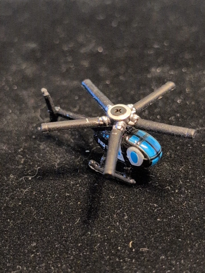 Micro Machines Galoob 1989 Bell Huey Police SWAT Lot Of 2 Helicopters Vintage - Image 2 of 4