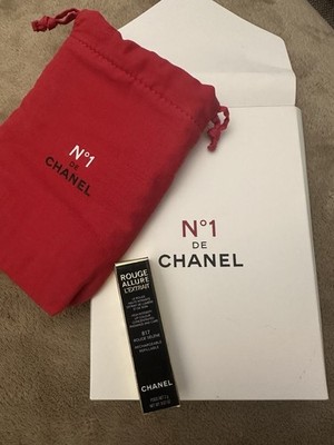 CHANEL Rouge Allure L Extrait  817 Rouge Sélène/ Roter Lippenstift + Mini Tasche
