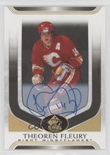 2020-21 SP Signature Edition Legends Gold Spectrum Foil Theoren Fleury Auto 5h0