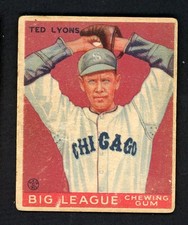 1933 GOUDEY #  7 TED LYONS WHITE SOX VG 547285 (KYCARDS)