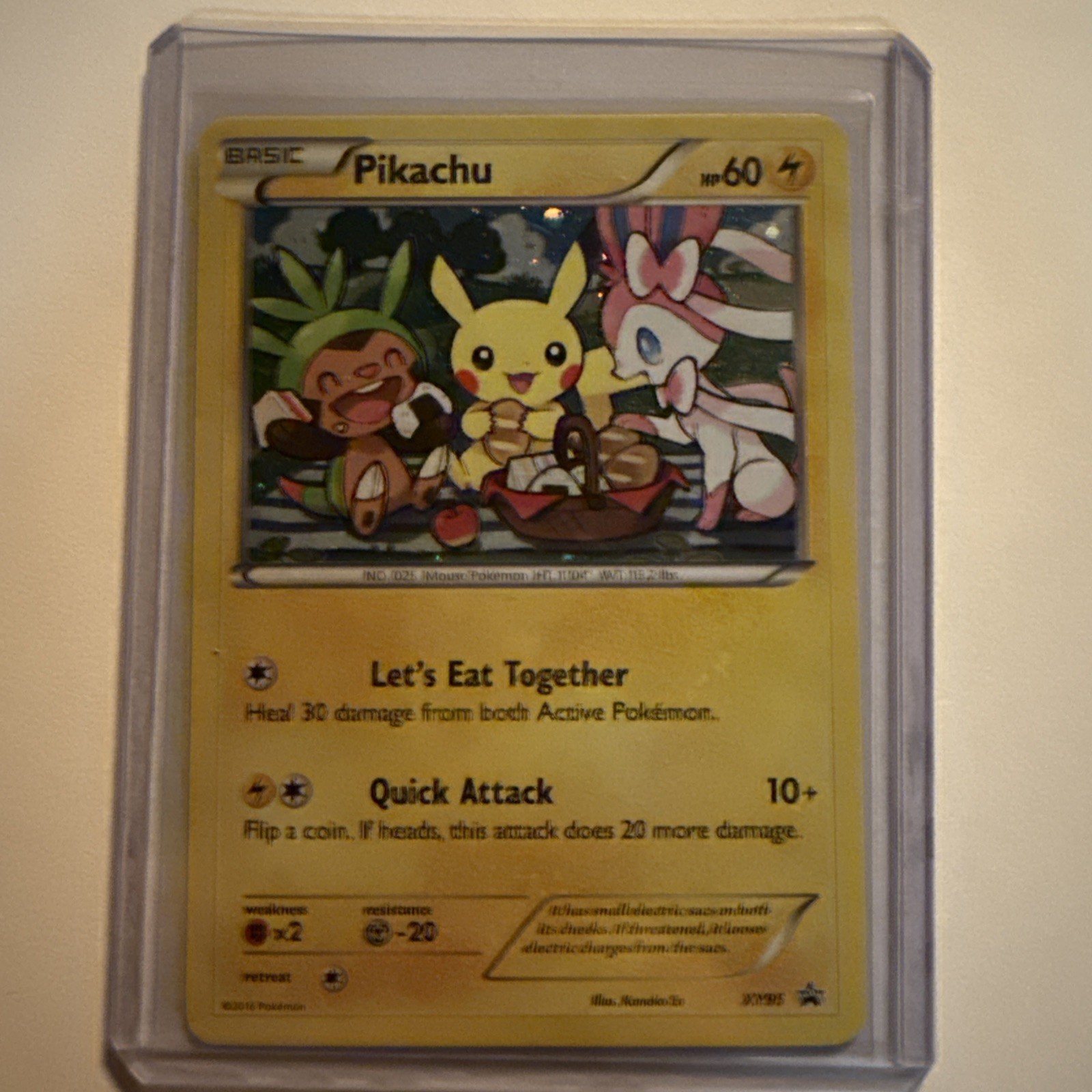 Pokemon Pikachu XY95 Black Star Promo Holo